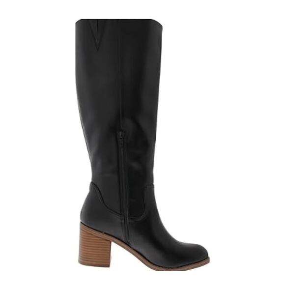 NEW DV Dolce Vita Women's Ullah Block-Heel Dress Boots Black Size 5.5M - Picture 2 of 3